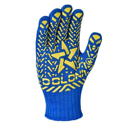 Рабочие перчатки DOLONI 587 ДКГ Звезда синяя желтый рисунок